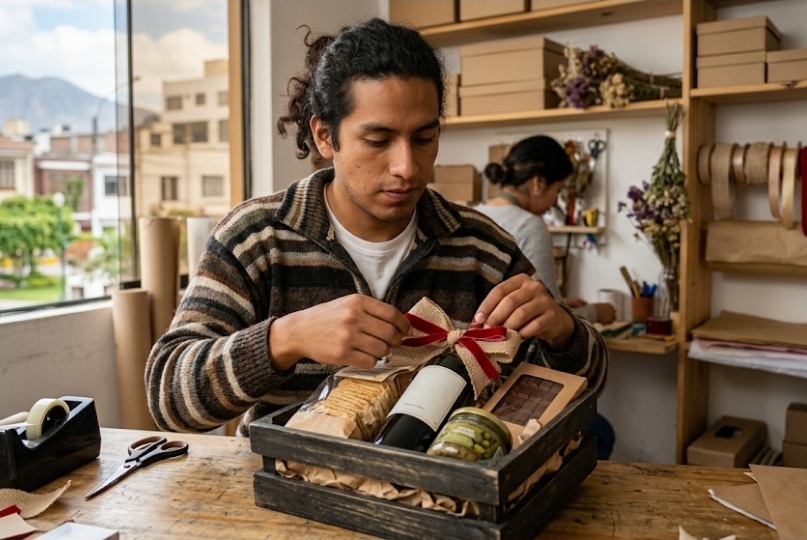 Asistente de Armado de Regalos y Operaciones Cava De baco